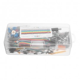 Electronic Components Junior Kit With Resistor Breadboard Power Supply Module For Arduino With Plastic Box Package
